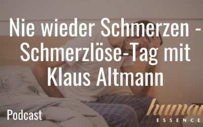 Nie wieder Schmerzen – Schmerzlöse-Tag mit Klaus Altmann